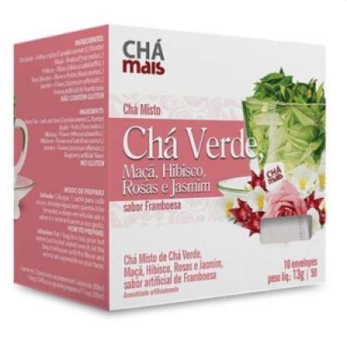Chá Verde Misto com maça – 15g (10 sachês)